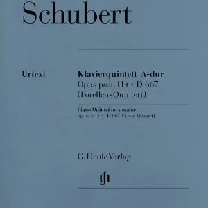 Prix Cassé G. Henle Verlag Quintet A major op. post. 114 D 667 (Trout Quintet) - Schubert/Haug-Freienstein/Schilde - Piano /Violin /Viola /Violoncello /Double Bass - Parts Set