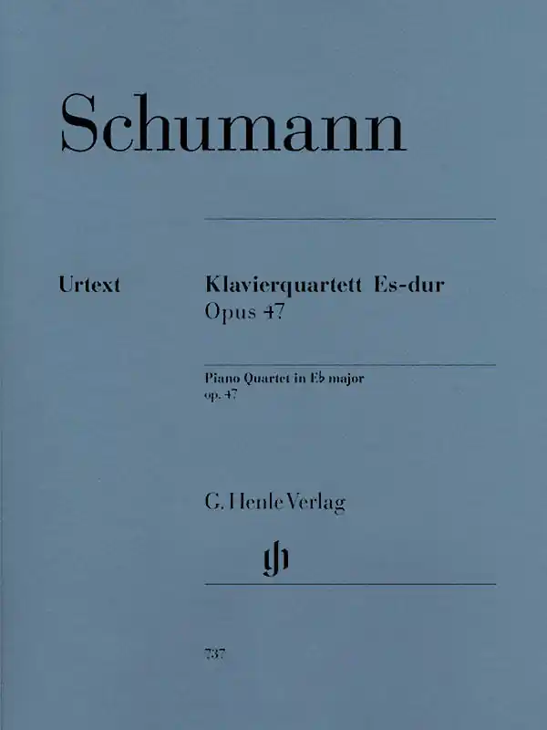 G. Henle Verlag Piano Quartet E flat major op. 47 - Schumann/Leisinger - Piano/Violin/Viola/Cello - Parts Set Achetez Aujourd'hui