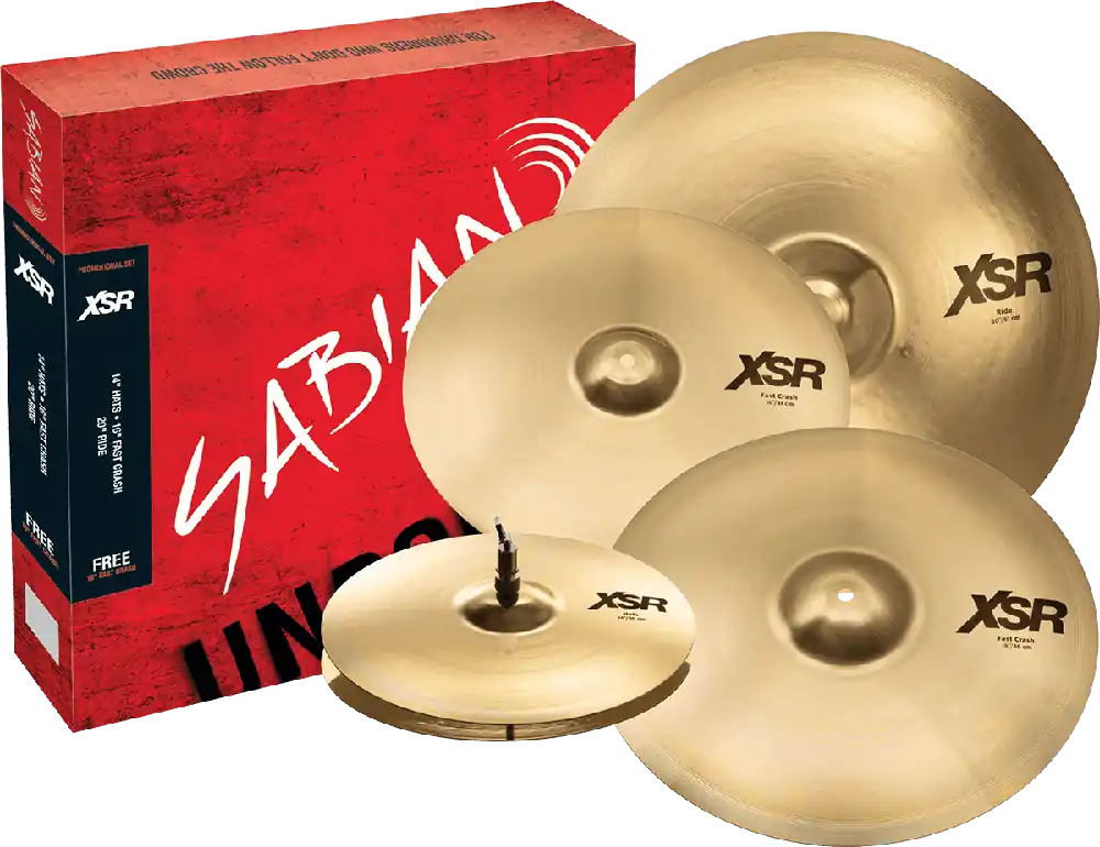 Sabian XSR Set harmonique - Promo 14‘‘ 16‘‘ 20‘‘ + crash 18‘‘ offerte Vente Directe