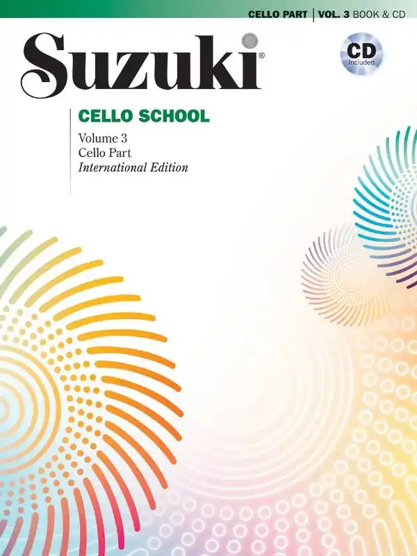 Promotion Saisonnière Summy-Birchard Suzuki Cello School, Volume 3 (International Edition) - Cello - Book/CD