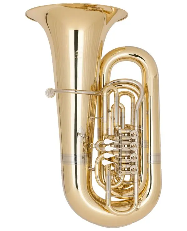 MIRAPHONE 497 "HAGEN" TUBA 6/4 SIB 5 PALETTES VERNI + Housse Achetez Aujourd'hui