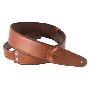 Offre Limitée RIGHTON STRAPS CHARM-BR COURROIE GUITARE CUIR VEGAN BRUN