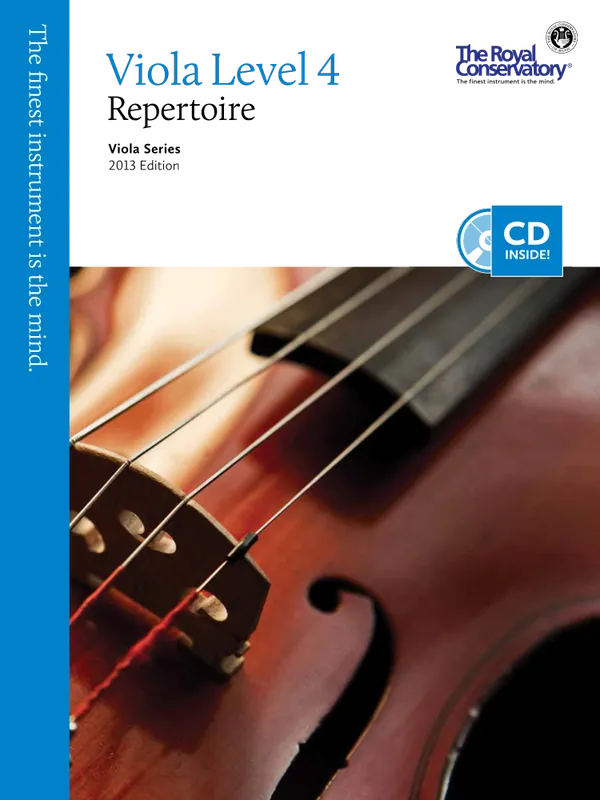Frederick Harris Music Company RCM Viola Level 4 Repertoire - Viola Series 2013 Edition - Book/CD Usine Directe