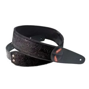 Prix Réduit RIGHTON STRAPS SANDOKAN-BK COURROIE GUITARE CUIR VEGAN NOIR