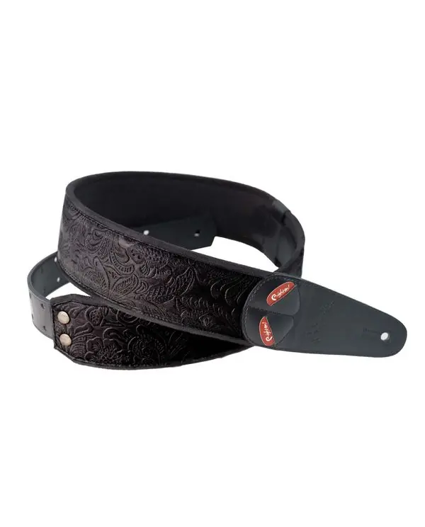 Prix Réduit RIGHTON STRAPS SANDOKAN-BK COURROIE GUITARE CUIR VEGAN NOIR
