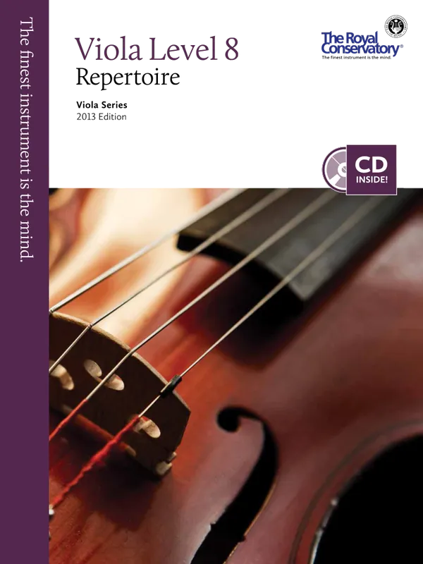Frederick Harris Music Company RCM Viola Level 8 Repertoire - Viola Series 2013 Edition - Book/CD Solde