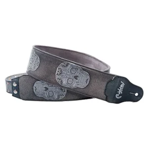 Populaire RIGHTON STRAPS SUGAR-BK COURROIE GUITARE CUIR NOIR