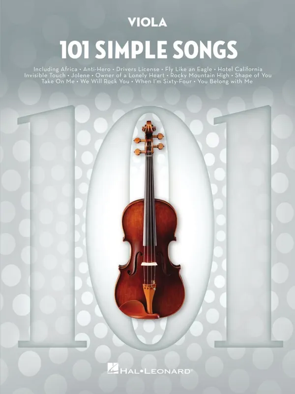 Hal Leonard 101 Simple Songs - Viola - Book Top Vente