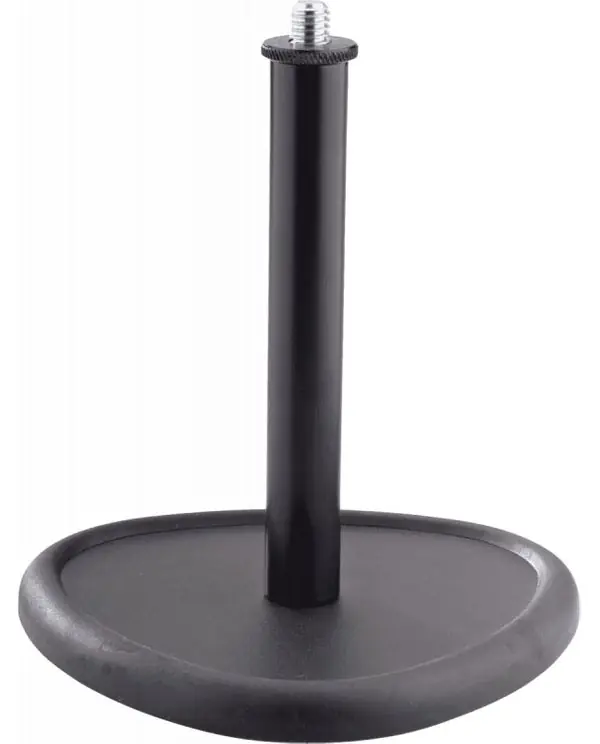K&M 23230 SUPPORT TABLE MICRO BASE TRIANGULAIRE NOIR - H152mm Certifié