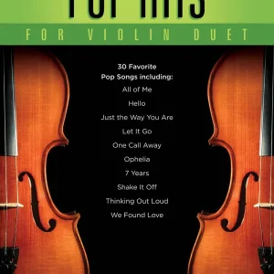 Populaire Hal Leonard Pop Hits for Violin Duet - Book