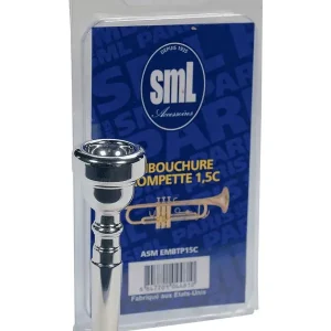Achat Immédiat SML PARIS EMBTP15C EMBOUCHURE TROMPETTE 1 1/2C ARGENTÉE