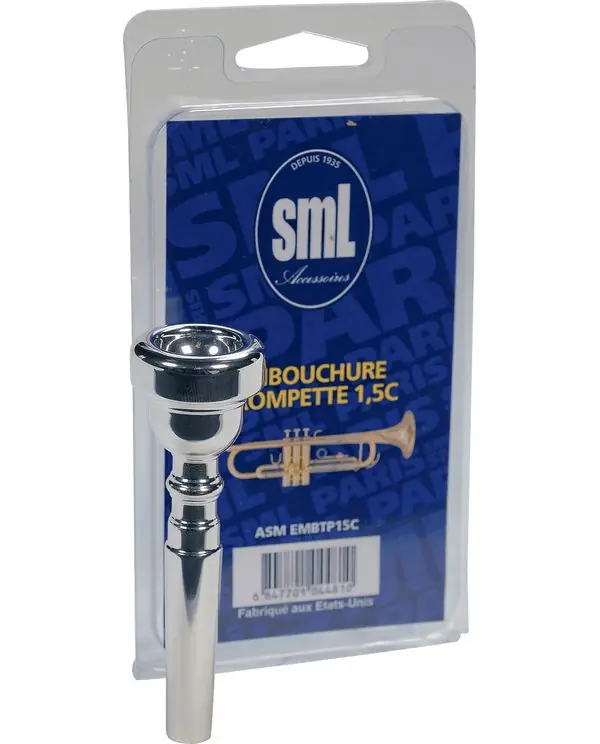 Achat Immédiat SML PARIS EMBTP15C EMBOUCHURE TROMPETTE 1 1/2C ARGENTÉE
