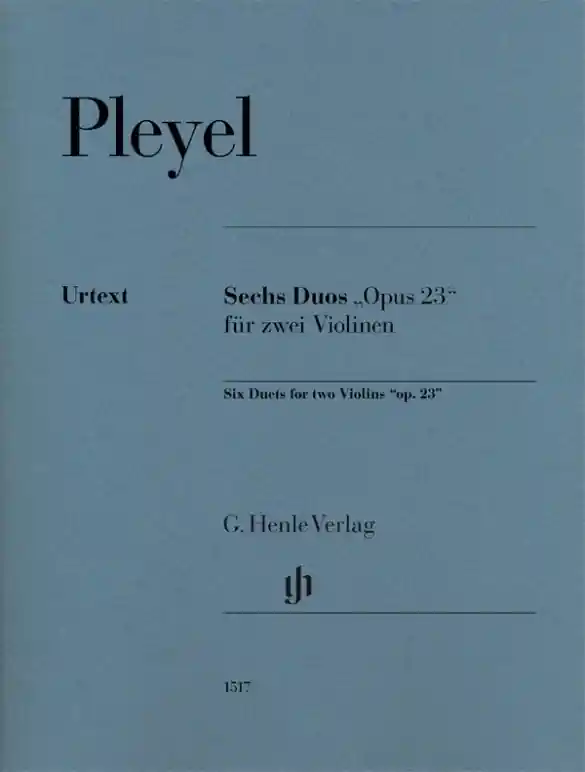 Réduction G. Henle Verlag Six Duets ‘‘op. 23‘‘ for two Violins - Pleyel/Gertsch - Violin Duet - Score/Parts