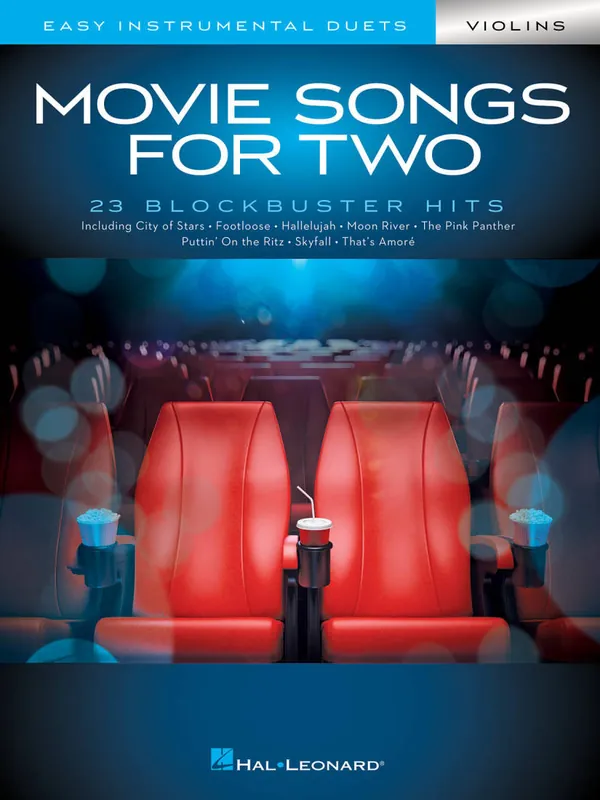 Super Prix Hal Leonard Movie Songs For Two Violins Easy Instrumental Duets - Phillips - Book