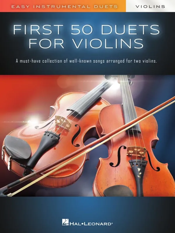Jusqu'à Épuisement Des Stocks Hal Leonard First 50 Duets for Two Violins Easy Instrumental Duets - Violin Duet - Book