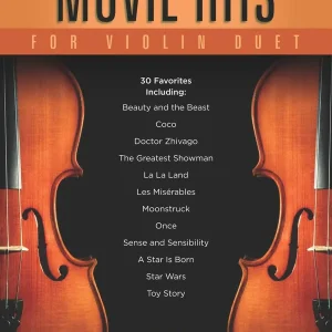 Produit De Marque Hal Leonard Movie Hits for Violin Duet - Book