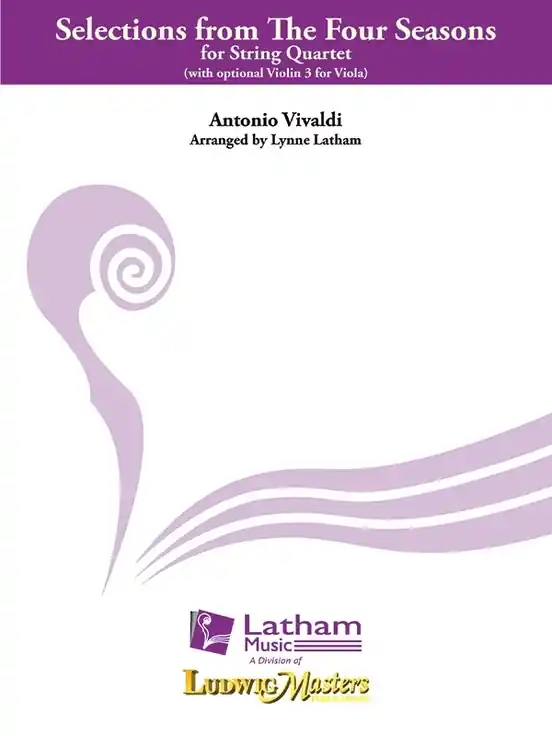 Latham Music Selections from the Four Seasons - Vivaldi/Latham - String Quartet - Score/Parts Prix Choc