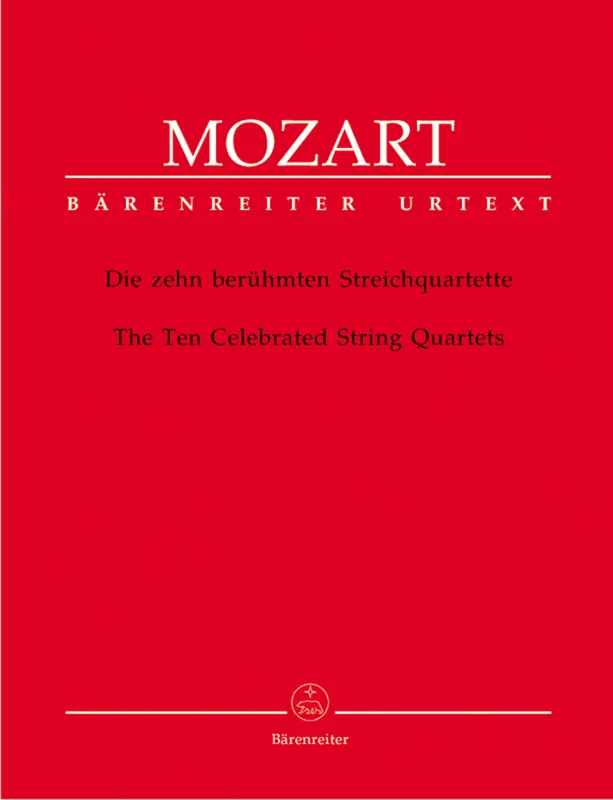 Usine Directe Baerenreiter Verlag The Ten Celebrated String Quartets K. 387, 421, 458, 428, 464, 465, 499, 575, 589, 590 - Mozart/Finscher - String Quartet - Parts Set