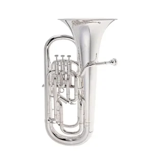 BESSON BE163 EUPHONIUM ETUDE SIB 4 PISTONS ARGENTÉ + ETUI Certifié