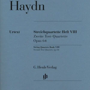 Dernière Chance G. Henle Verlag String Quartets, Volume VIII Op.64 (Second Tost Quartets) - Haydn /Kirkendale /Feder /Saslav - String Quartet - Parts Set