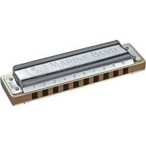 Seulement Aujourd'hui HOHNER MARINE BAND HARMONICA 10 TROUS Db (RE BEMOL)