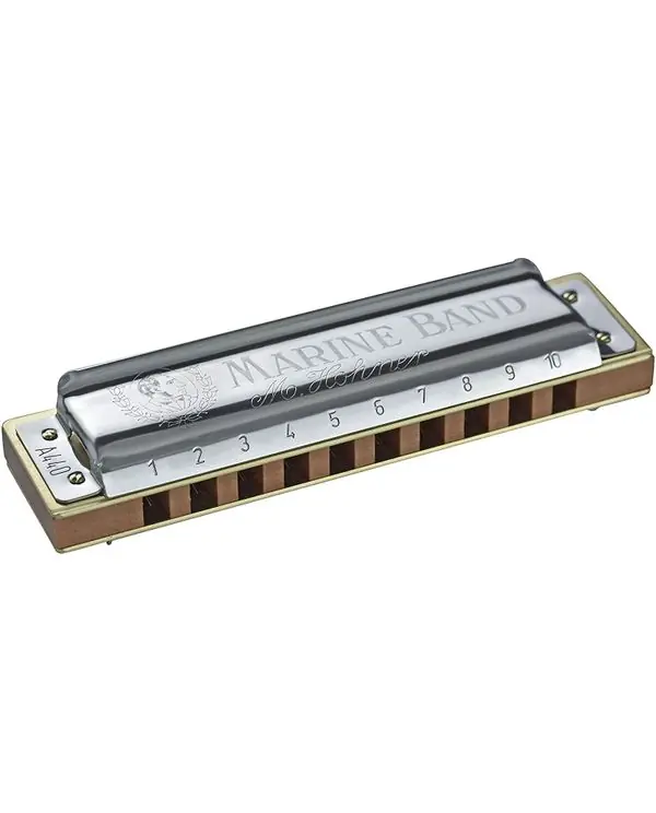 Seulement Aujourd'hui HOHNER MARINE BAND HARMONICA 10 TROUS Db (RE BEMOL)