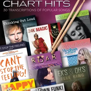 Hal Leonard Drum Chart Hits 30 Transcriptions of Popular Songs - Drum Set - Book Offre Du Jour