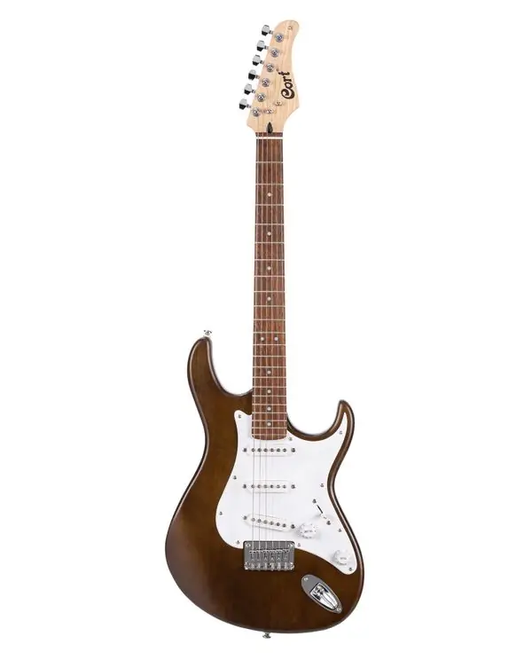 Dernier Modèle CORT G100OPW GUITARE ELECTRIQUE NOYER PORES OUVERTS