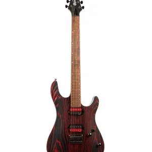 Réduction CORT KX300ET-EBR GUITARE ELECTRIQUE ETCHED NOIR ET ROUGE