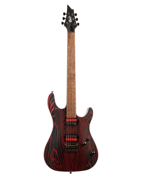 Réduction CORT KX300ET-EBR GUITARE ELECTRIQUE ETCHED NOIR ET ROUGE