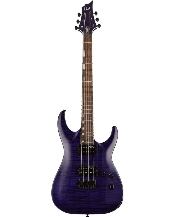 Achetez Aujourd'hui LTD H200FM-STP "MODELE 200" GUITARE ELECTRIQUE VIOLET TRANSPARENT
