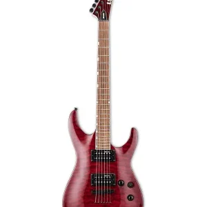 Offre Spéciale LTD MH200QMNT-STBC "MODELE 200" GUITARE ELECTRIQUE ROUGE SOMBRE TRANS