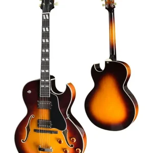 Dernier Modèle EASTMAN AR372CE-SB GUITARE JAZZ ELECTRIQUE HOLLOW BODY SUNBURST
