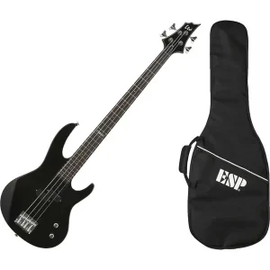 LTD B10KIT-BLK PACK BASSE ELECTRIQUE 4 CORDES NOIRE + HOUSSE Solde