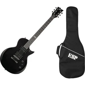Certifié LTD EC10KIT-BLK PACK GUITARE ELECTRIQUE "LES PAUL" NOIRE + HOUSSE