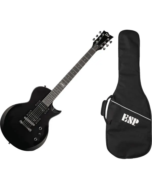 Certifié LTD EC10KIT-BLK PACK GUITARE ELECTRIQUE "LES PAUL" NOIRE + HOUSSE
