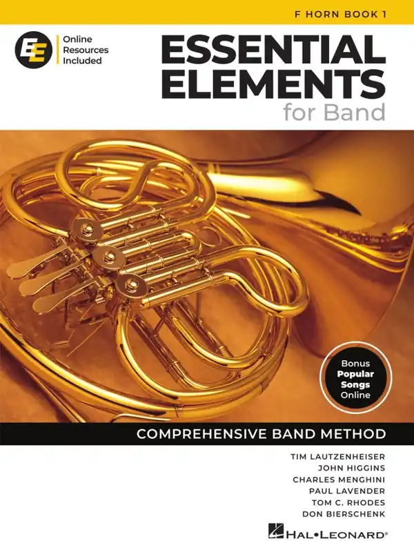 Hal Leonard Essential Elements for Band, Book 1 with EEi (2025) - F Horn - Book/Media Online Expédition Rapide