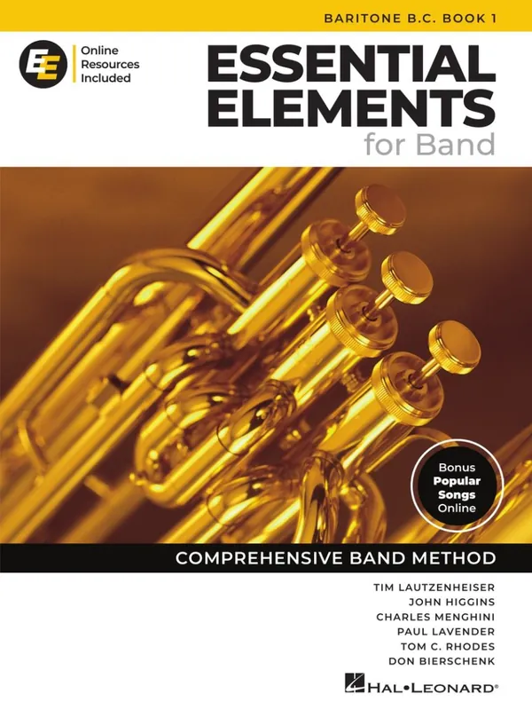 Hal Leonard Essential Elements for Band, Book 1 with EEi (2025) - Baritone B.C. - Book/Media Online Acheter Direct