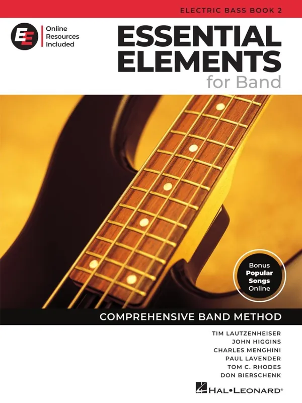Hal Leonard Essential Elements for Band, Book 2 with EEi (2025) - Electric Bass - Book/Media Online Commander Vite