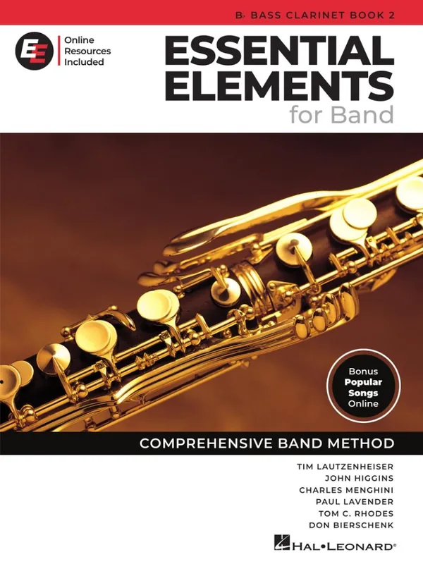 Hal Leonard Essential Elements for Band, Book 2 with EEi (2025) - Bb Bass Clarinet - Book/Media Online Satisfait Ou Remboursé