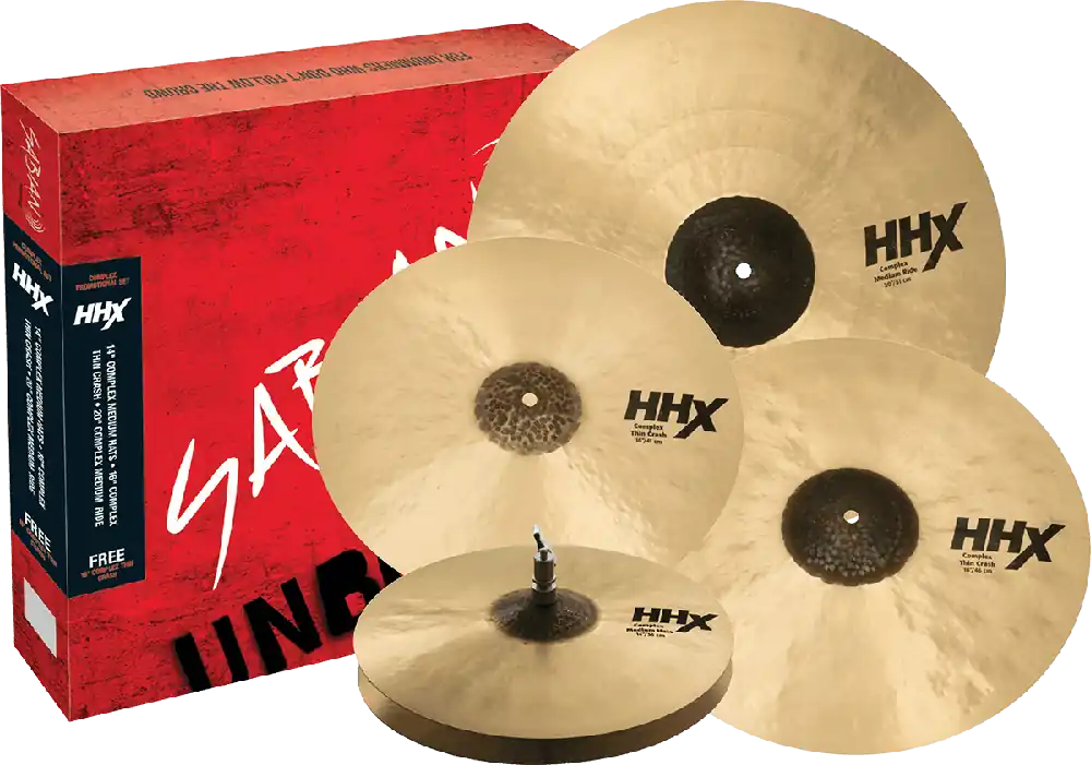 Sabian HHX Set harmonique - Complex Promotional Set 14‘‘ 16‘‘ 18‘‘ 20‘‘ Vente Flash