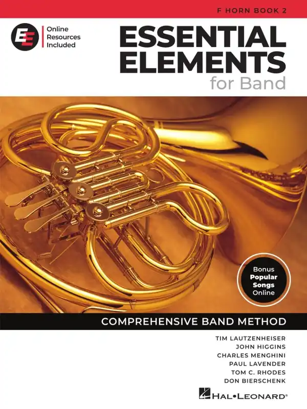 Hal Leonard Essential Elements for Band, Book 2 with EEi (2025) - F Horn - Book/Media Online Retour Gratuit