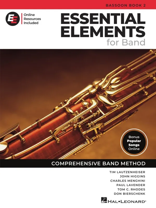 Hal Leonard Essential Elements for Band, Book 2 with EEi (2025) - Bassoon - Book/Media Online Livraison Express