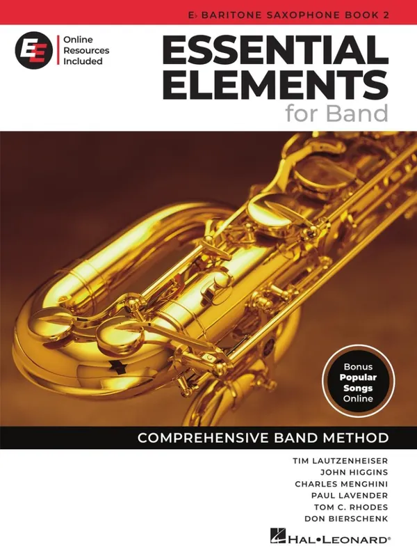Hal Leonard Essential Elements for Band, Book 2 with EEi (2025) - Eb Baritone Saxophone - Book/Media Online Haute Qualité