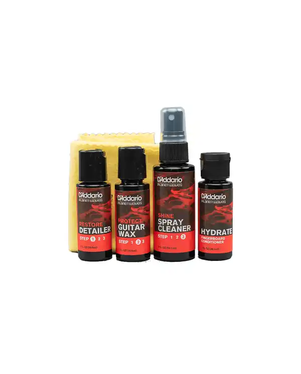 Haute Qualité D‘ADDARIO PW-GCB-01 "ESSENTIAL CARE" KIT DE NETTOYAGE POUR GUITARE