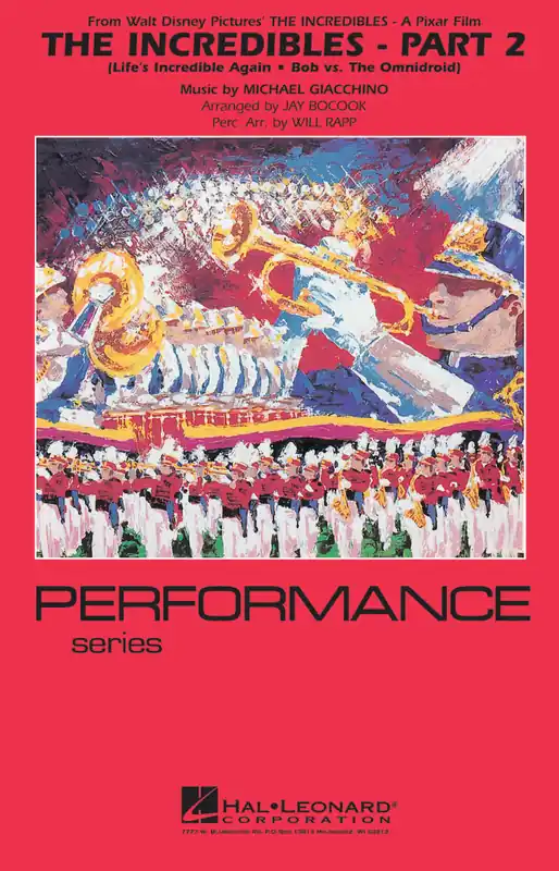 Hal Leonard The Incredibles--Part 2 - Giacchino/Bocook/Rapp - Marching Band - Gr. 4 Commander Maintenant