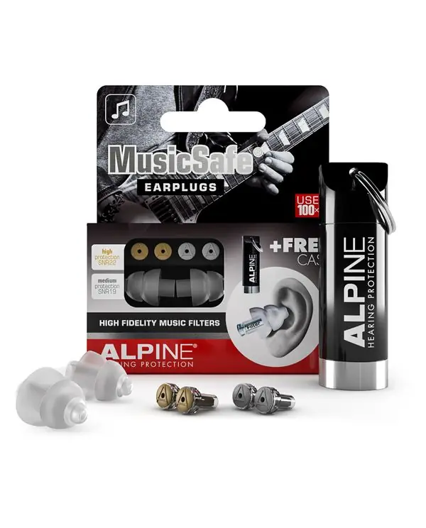 ALPINE MUSICSAFE BOUCHON D‘OREILLE (-19 ou -21dB) TRANSPARENT Pas Cher