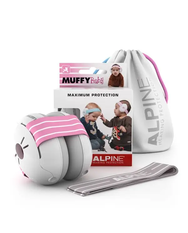 ALPINE MBABY-PK "MUFFY" CASQUE ANTI-BRUIT POUR BÉBÉ (-23 dB) ROSE Offre Exclusive
