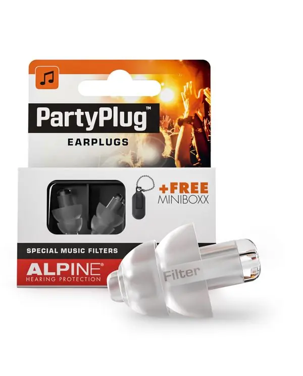 ALPINE PARTYPLUG2-TR BOUCHON D‘OREILLE (-21dB) TRANSPARENT Acheter En Ligne