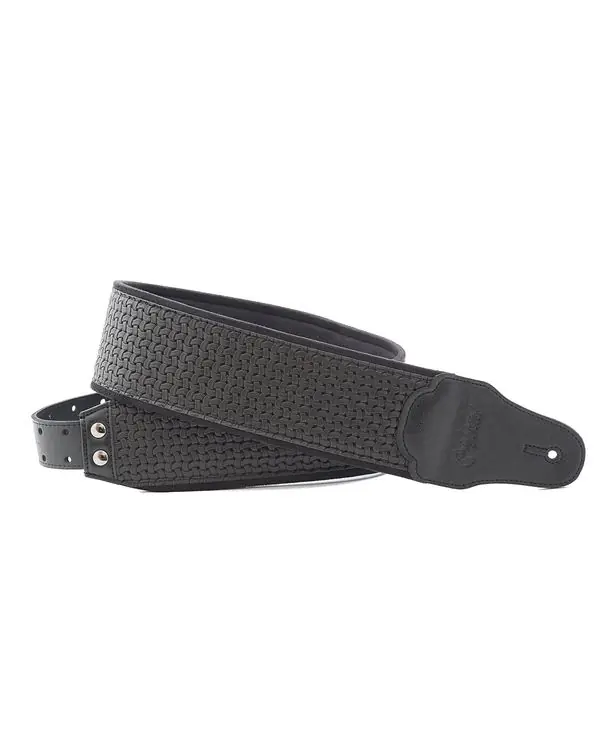 RIGHTON STRAPS B-BOND-BK COURROIE BASSE MICROFIBRE NOIRE Authentique